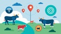 Automated tracking tags come with GPS capabilities providing farmers with precise location data on their grazing animals