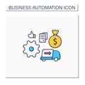 Automatic accounts payable color icon