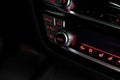 Automatic air conditioner control panel in car Royalty Free Stock Photo