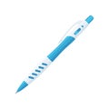 Automatic ballpoint pen in blue and white case