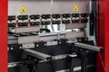 Automatic bending and folding metal sheet machine Royalty Free Stock Photo