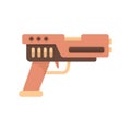 Automatic blaster icon flat isolated vector