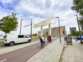 Automatic bridge at Antwerpen city, near harbour, Belgium