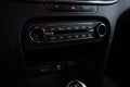 Automatic car air conditioner control panel. Royalty Free Stock Photo