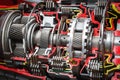 Automatic car transmission cutaway Royalty Free Stock Photo