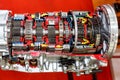 Automatic car transmission cutaway presented on a exhibition stand Royalty Free Stock Photo