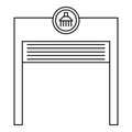 Automatic car wash garage icon, outline style Royalty Free Stock Photo