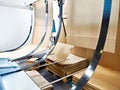 Carton box forming machine Royalty Free Stock Photo