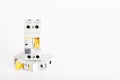 Automatic circuit breakers, copper single core cable. Accessories for safe and secure electrical installation. Electrical