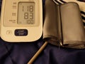 Automatic digital blood pressure monitor device - image Royalty Free Stock Photo