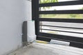 Automatic door gate with motor