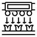Automatic drip system icon outline vector. Garden irrigation