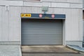 Automatic electric roll-up garage gate for entrance Royalty Free Stock Photo