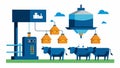 Automatic feed refilling ensures that the feeder is always stocked and ready to feed the cattle eliminating the need for