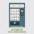 Automatic Food And Drinks Machine Royalty Free Stock Photo