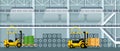 Automatic Forklift Car Driving Freight and Goods