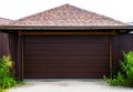 Automatic garage doors for cars Royalty Free Stock Photo