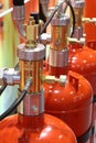 Automatic gas extinguishing installation. Modular gas fire extinguishing systems Royalty Free Stock Photo