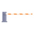 Automatic gate barrier icon, cartoon and flat style Royalty Free Stock Photo