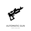 automatic gun icon in trendy design style. automatic gun icon isolated on white background. automatic gun vector icon simple and Royalty Free Stock Photo