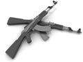 Automatic Kalashnikov guns Royalty Free Stock Photo