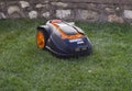 Automatic lawnmower Royalty Free Stock Photo