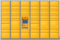 Automatic locker for receiving parcels and mail