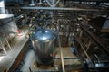 Automatic modern production line at brewery