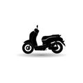 automatic motorcycle icon Royalty Free Stock Photo