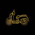 automatic motorcycle icon Royalty Free Stock Photo