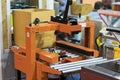 Automatic packing machine with plastic bag and paper box