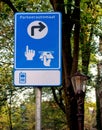 Automatic parking sign