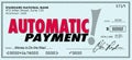 Automatic Payment Money Check Sent Software Program System