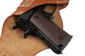 Automatic Pistol, Caliber .45 in holster