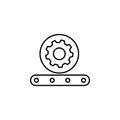 automatic production icon. Element of automation icon for mobile concept and web apps. Thin line automatic production icon can be Royalty Free Stock Photo