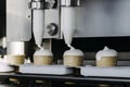 Automatic production line of ice-cream on factory