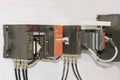 Automatic Programmable Logic Controller PLC high precision equipment for industrial Royalty Free Stock Photo