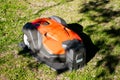 Automatic robotic lawnmower charging