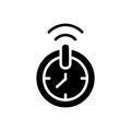 Automatic shut off timer black glyph icon