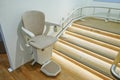 Automatic stair lift. Royalty Free Stock Photo