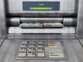 Automatic teller machine ATM with dollar bankroll. 3D illustration