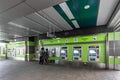 Automatic ticket dispenser in BTS train station