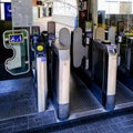 Automatic Ticket Readers And Passenger Entrance Barriers At Sutton Main line Railway Station