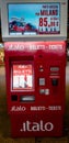 Automatic ticket vending machine for Italian train