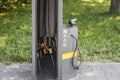 Automatic tire inflator for bicycle , this device is used to inflate the tyre with low air