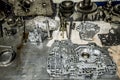 Automatic Transmission Components in repair shop