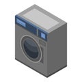 Automatic wash machine icon, isometric style