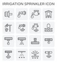 Water sprinkler icon