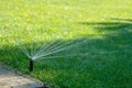 Automatic watering lawns. Gardening and landscapeing.