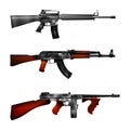 Automatic weapons Royalty Free Stock Photo